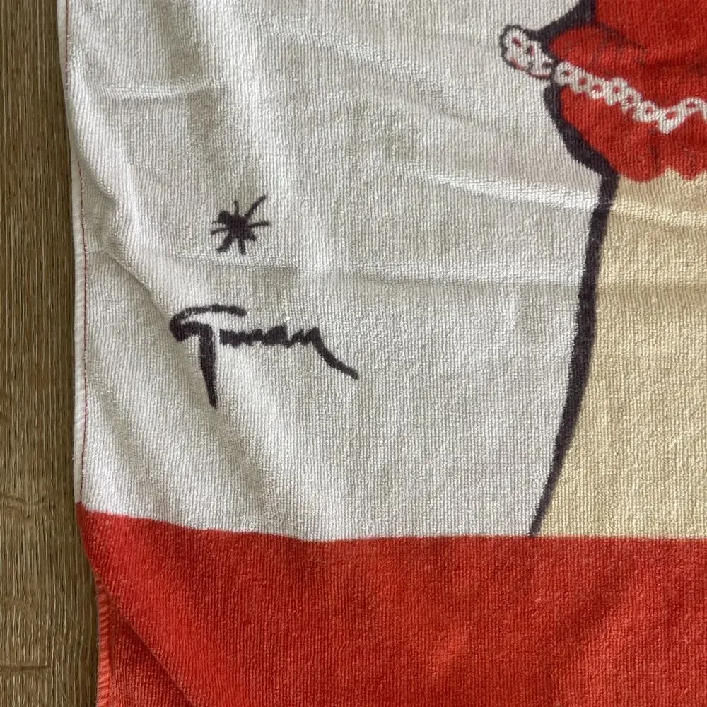 Vintage Jantzen Pin Up Towel 60s Girl Of His Dreams Retro Swimsuit Ad Bombshell